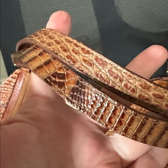 Brahmin Tan Croc-Embossed Leather Tote - Picture 9 of 9